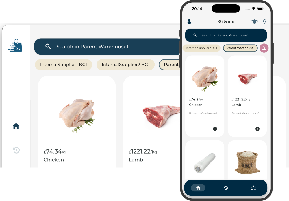 JholaXL product catalogue screenshot